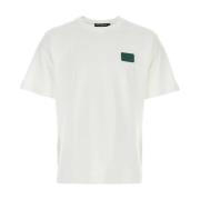 Klassiek Wit Katoenen T-Shirt Dolce & Gabbana , White , Heren