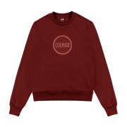 Heren Sweater met Maxi Bedrukt Logo Colmar , Red , Heren