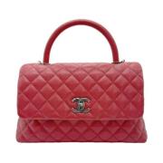 Pre-owned Leather chanel-bags Chanel Vintage , Red , Dames