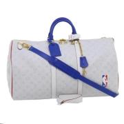 Pre-owned Canvas handbags Louis Vuitton Vintage , White , Dames