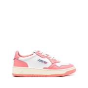 Medalist Bicolor Leren Sneakers Autry , Pink , Dames