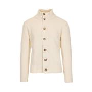 Hoge Hals Cardigan Sweater Brooksfield , Beige , Heren