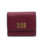 Pre-owned Leather wallets Dior Vintage , Brown , Dames