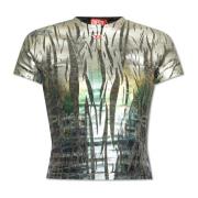 T-shirt `T-UNCUTIE-LONG-FOil` Diesel , Multicolor , Dames