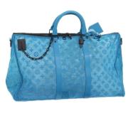 Pre-owned Canvas handbags Louis Vuitton Vintage , Blue , Dames