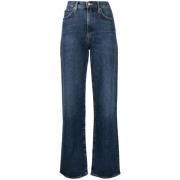 Indigo Blue Straight-Leg Jeans Agolde , Blue , Dames