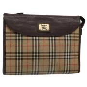 Pre-owned Canvas clutches Burberry Vintage , Brown , Dames