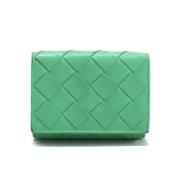 Pre-owned Leather wallets Bottega Veneta Vintage , Green , Dames