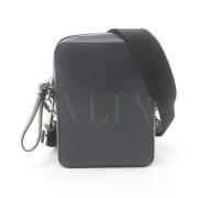 Pre-owned Leather shoulder-bags Valentino Vintage , Blue , Dames