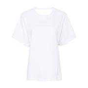 Witte Katoenen T-shirt en Polo IRO , White , Dames