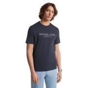 Graphic Logo T-shirt van katoen Michael Kors , Blue , Heren