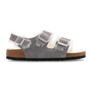 Suède sandalen 'Milano' Birkenstock , Gray , Dames