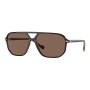 Dames zonnebril vierkante vorm Havana glanzend Vogue , Brown , Dames