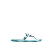 Miller Slides Tory Burch , Blue , Dames