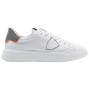 Temple Low Sneakers Wit Zilver Philippe Model , White , Heren