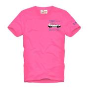 Casual T-shirt voor mannen MC2 Saint Barth , Pink , Heren