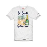 Casual T-shirt voor mannen MC2 Saint Barth , White , Heren