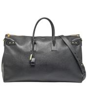 Pre-owned Leather travel-bags Yves Saint Laurent Vintage , Black , Her...