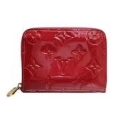 Pre-owned Leather wallets Louis Vuitton Vintage , Red , Dames