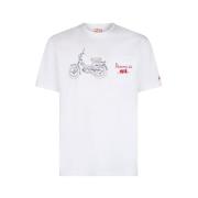 Heren T-shirt MC2 Saint Barth , White , Heren