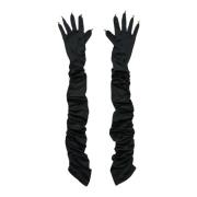 Elleboog-lange handschoenen met gerimpelde naden Soulland , Black , Da...