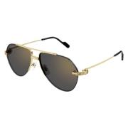 Gouden Aviator Zonnebril Cartier , Yellow , Unisex