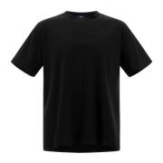 Zwarte T-shirts en Polos met Regular Fit Herno , Black , Heren