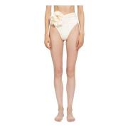 Crème High-Waisted Swim Bottom Magda Butrym , White , Dames