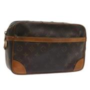 Pre-owned Canvas clutches Louis Vuitton Vintage , Brown , Dames