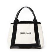 Pre-owned Canvas handbags Balenciaga Vintage , Beige , Dames