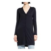 Zwarte V-hals Cardigan met knoopsluiting Max Mara , Black , Dames