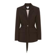 Elegante Blazer Jas Chocoladebruin Saint Tropez , Brown , Dames