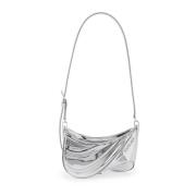 Spiraal Curve Faux Leren Handtas Mugler , Gray , Dames