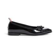 Gewatteerde Leren Ballerina Schoenen Thom Browne , Black , Dames