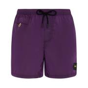 Short Tinta Unita F**k , Purple , Heren