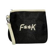 Maxi Pochette F**k , Black , Unisex