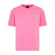 T-Shirt MET Print F**k , Pink , Dames