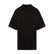 Gewassen Zwarte T-Shirt Balenciaga , Black , Dames