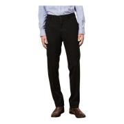 Slim-fit wollen broek met zakken Massimo Alba , Black , Heren