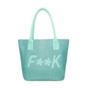 Basket Beachbag F**k , Blue , Dames