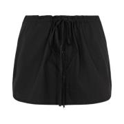 Zwarte Katoenmix Korte Rok Me-Fui , Black , Dames