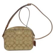 Pre-owned Canvas shoulder-bags Coach Pre-owned , Beige , Dames