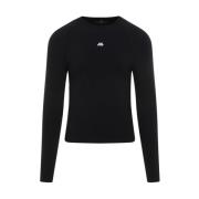 Reflecterende Crewneck Top Balenciaga , Black , Heren