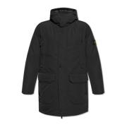 Donsjas met capuchon Stone Island , Black , Heren