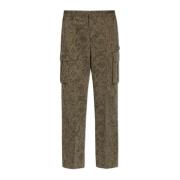 Gestreepte broek Versace , Gray , Heren