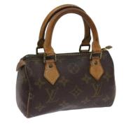 Pre-owned Canvas louis-vuitton-bags Louis Vuitton Vintage , Brown , Da...