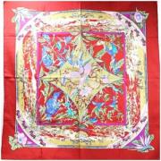 Pre-owned Silk scarves Hermès Vintage , Multicolor , Dames