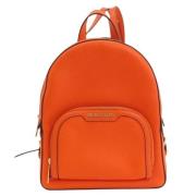 Pre-owned Leather backpacks Michael Kors Pre-owned , Orange , Dames