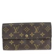 Pre-owned Canvas wallets Louis Vuitton Vintage , Brown , Dames