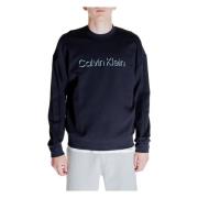 Geëmbosseerd Logo Sweatshirt Collectie Katoen Polyester Elastaan Calvi...